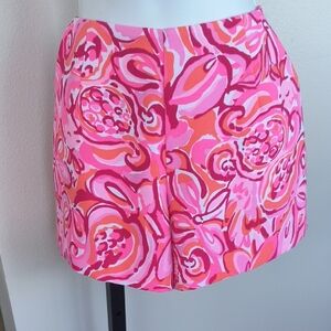 Lilly Pulitzer High Waist Pink and Orange Shorts